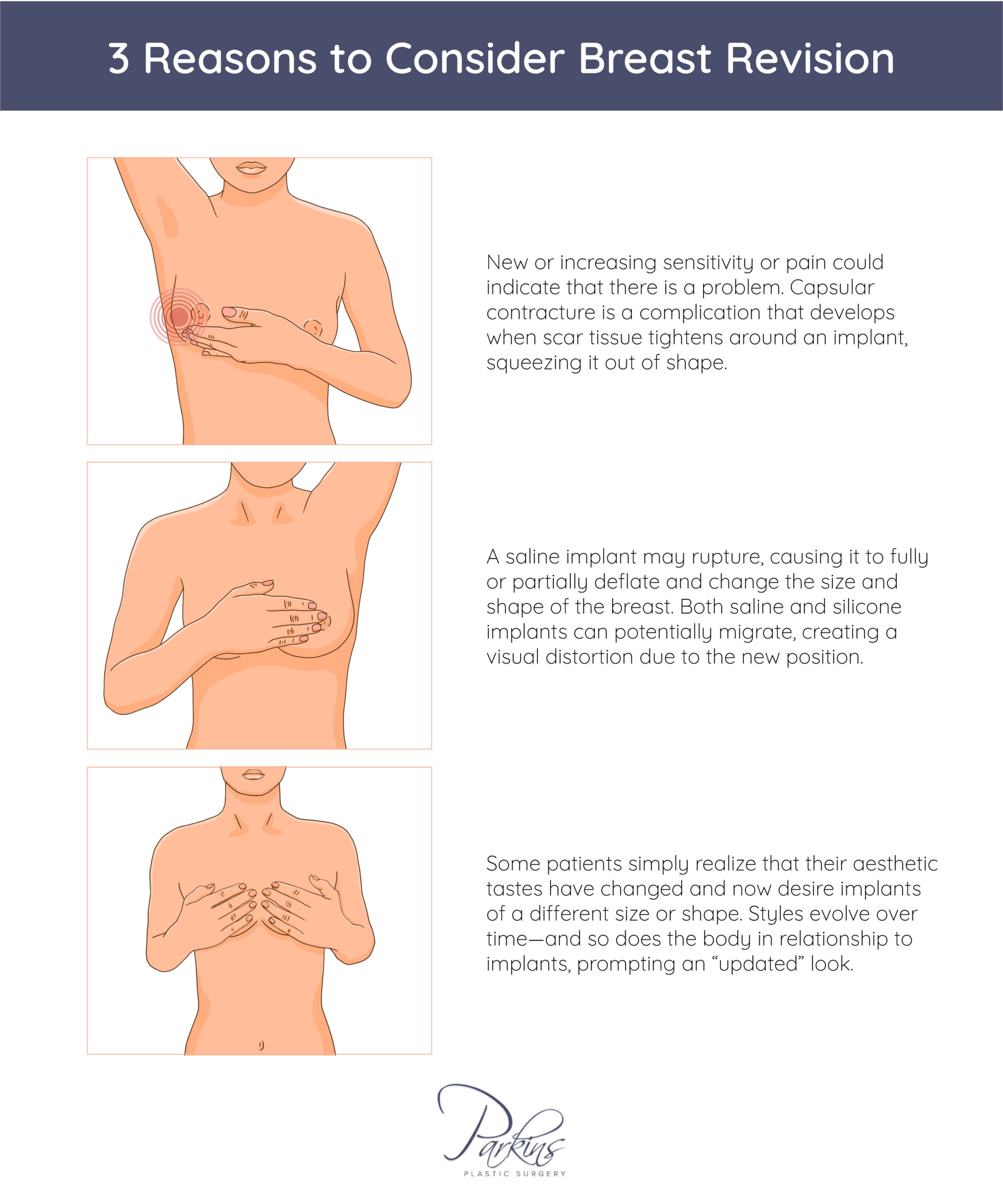 Discover why patients choose breast revisions surgery with the Milwaukee area’s Dr. Maida Parkins.